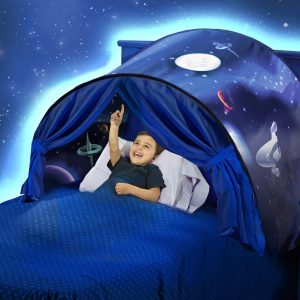 خيمة الأحلام للأطفال يمكن تركيبها على السرير بسهولة